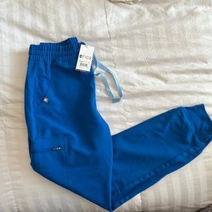 Figs high waisted Zamora scrubs royal blue size Xs petite
